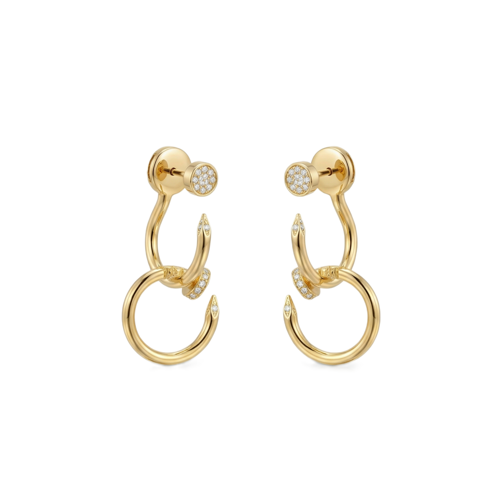 Crystal Spike Küpe (İthal Model)