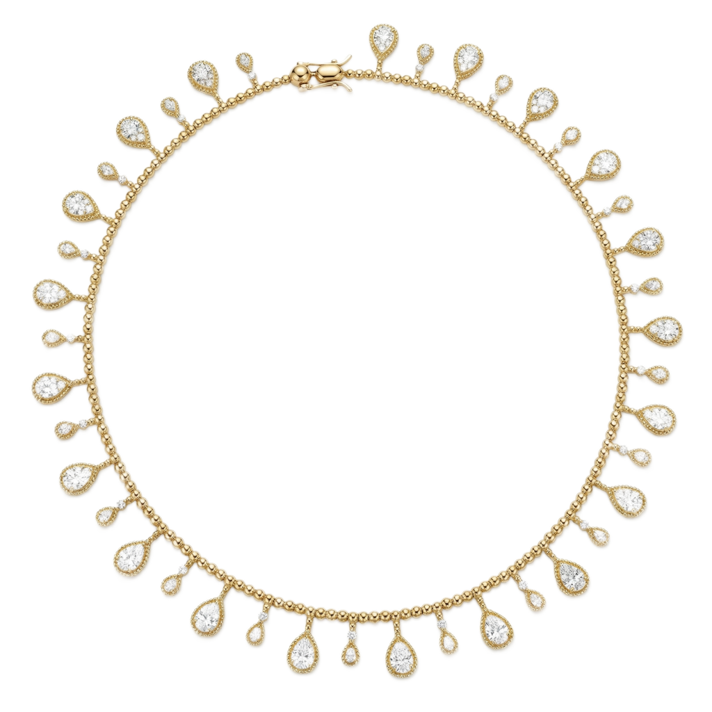 Pear-Cut Radiance Kolye (İthal Model)