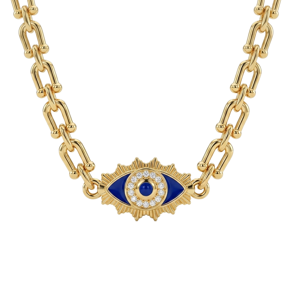 Enamel Eye Kolye