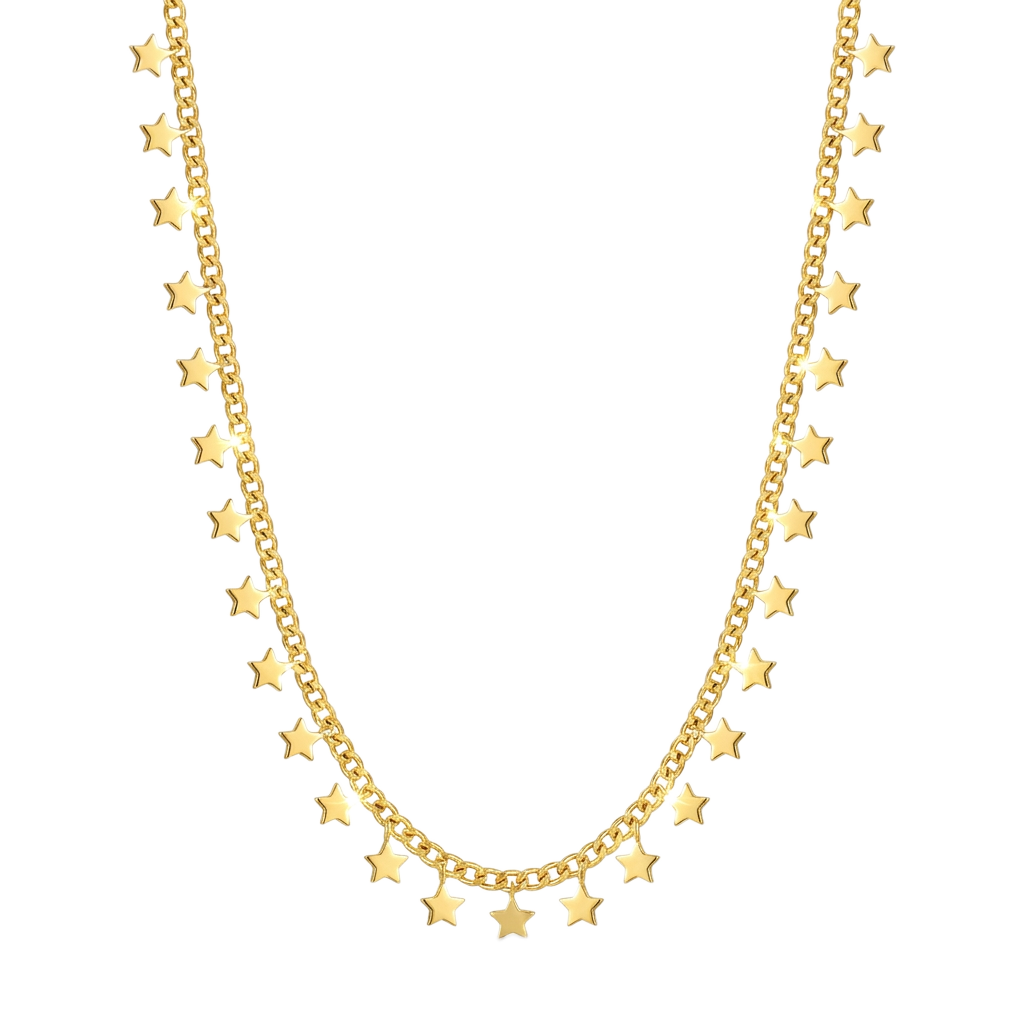 Star-Fringe Curb Kolye