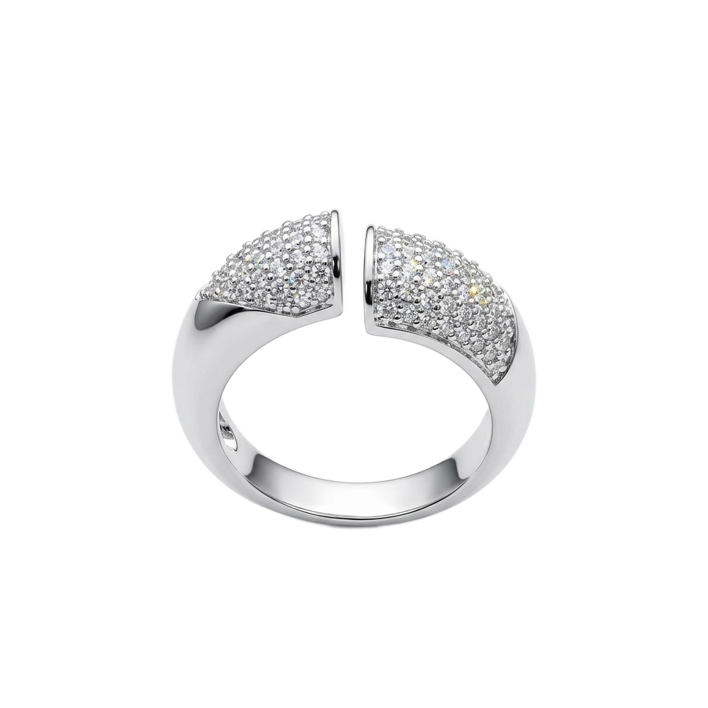 Rhodium Pavé Yüzük