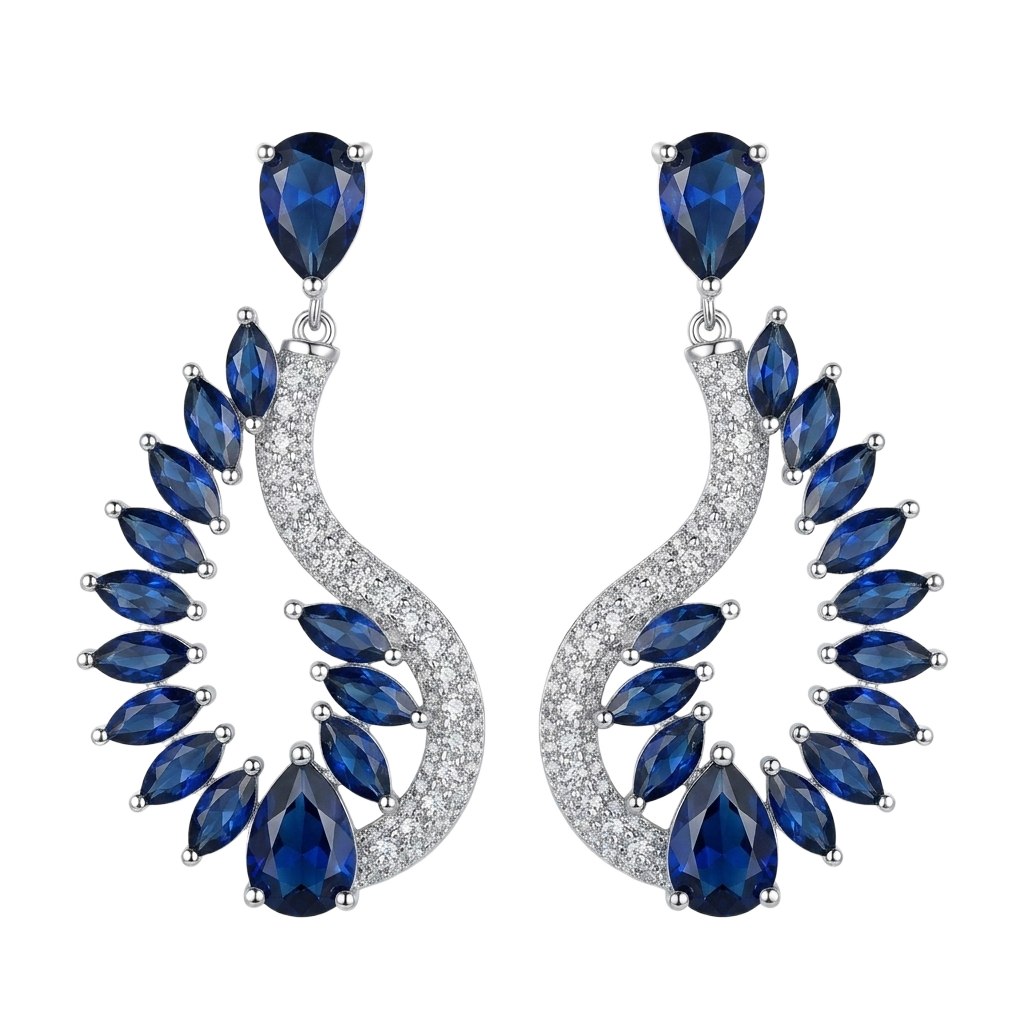 Sapphire Volute Küpe