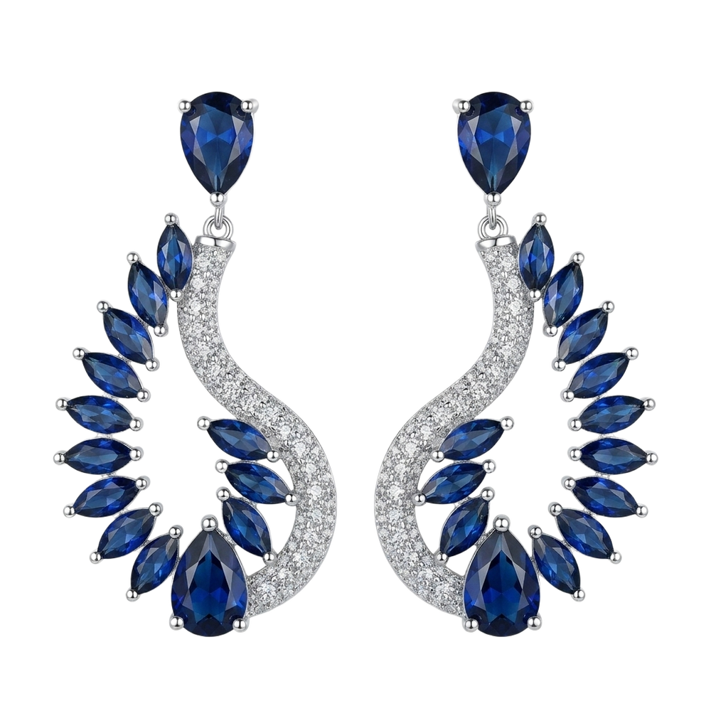 Sapphire Volute Küpe