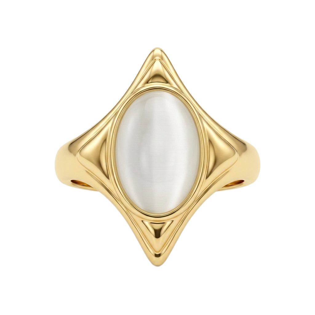 Rhombus Moonstone Yüzük