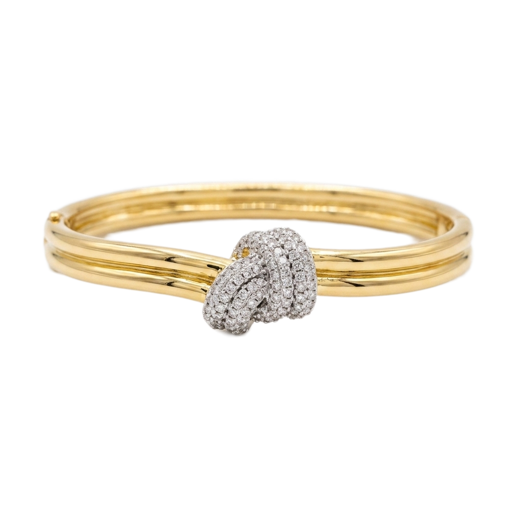 Pavé Knot Kelepçe