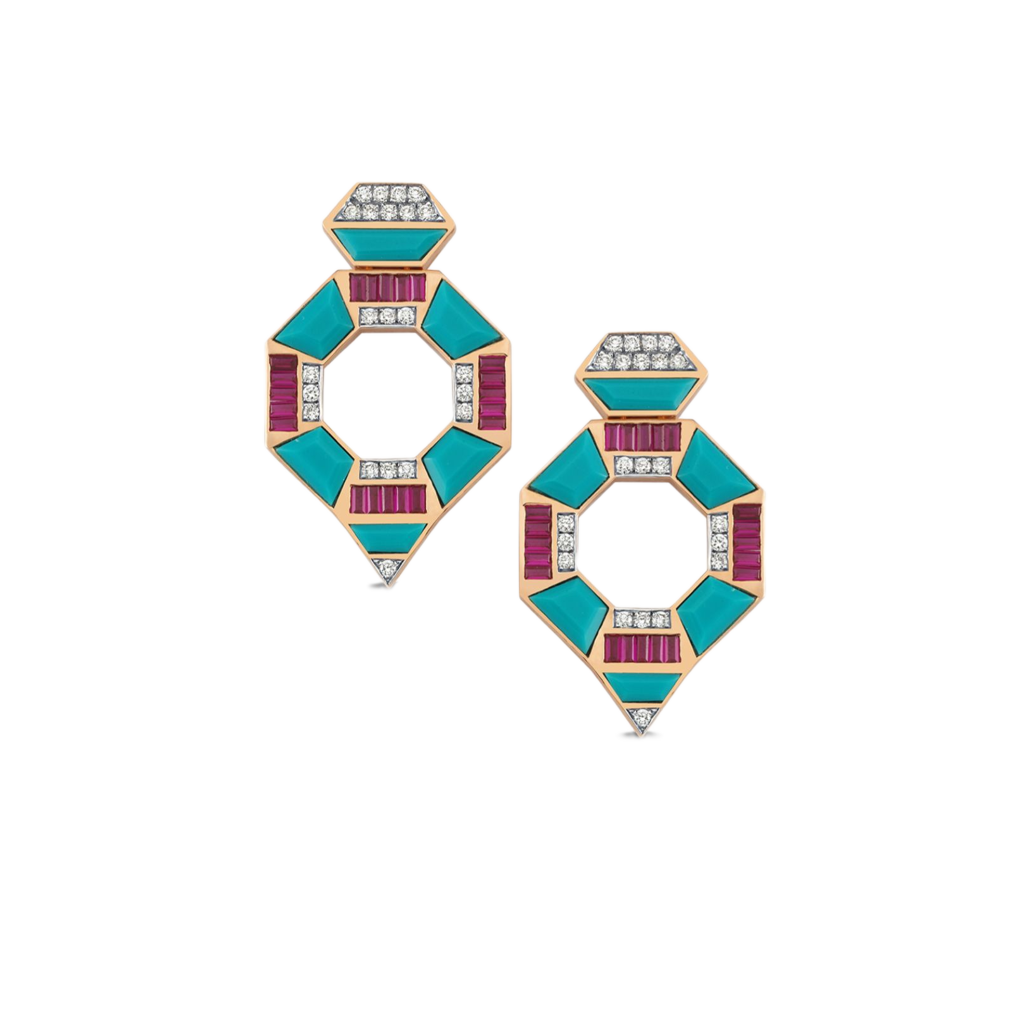 Art Deco Riot Küpe - MuffGem