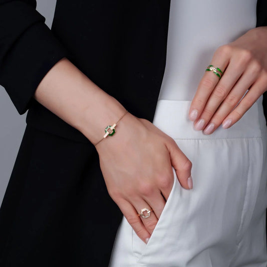 Treillis Crème Yüzük - MuffGem