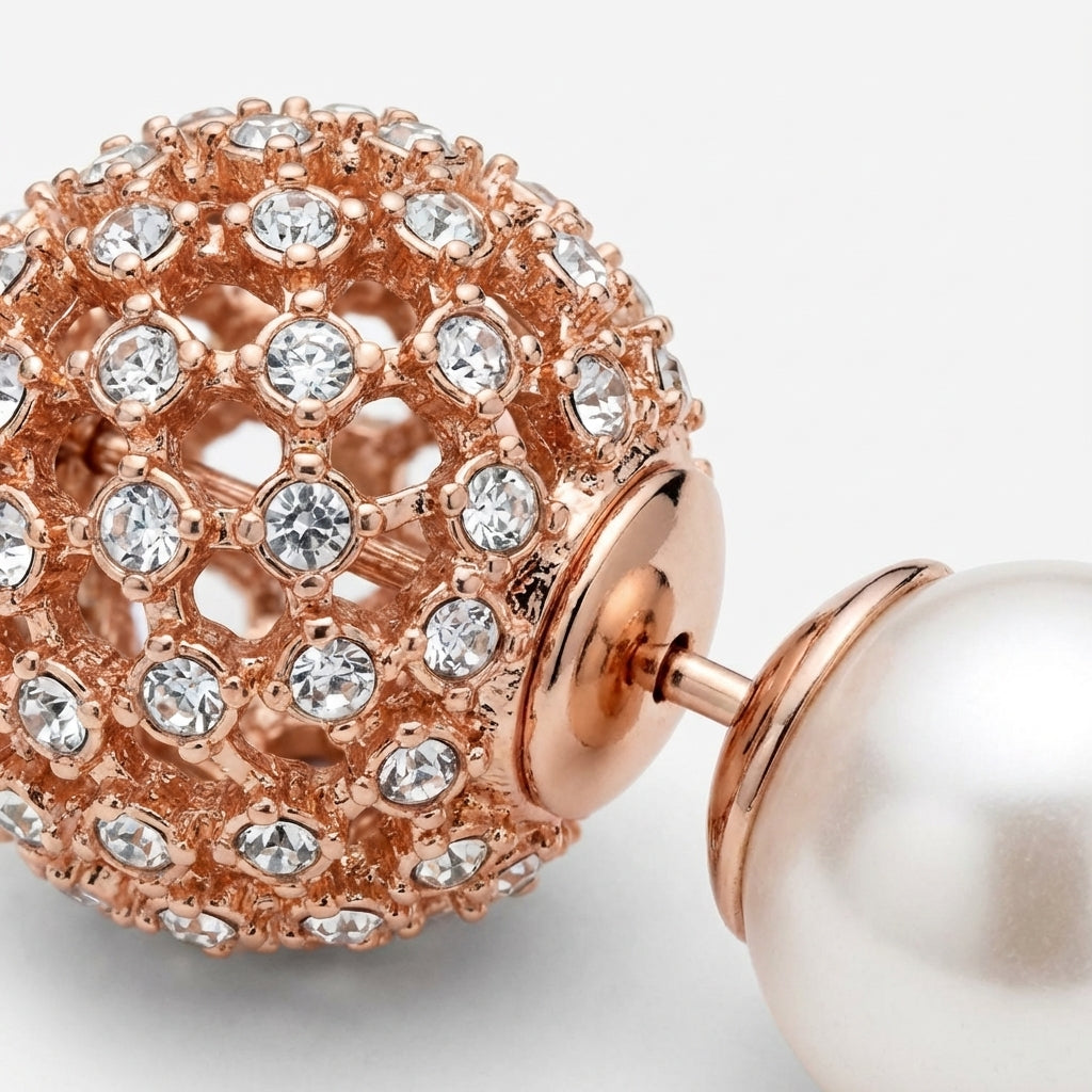 Rosé Garden Küpe (İthal Model)