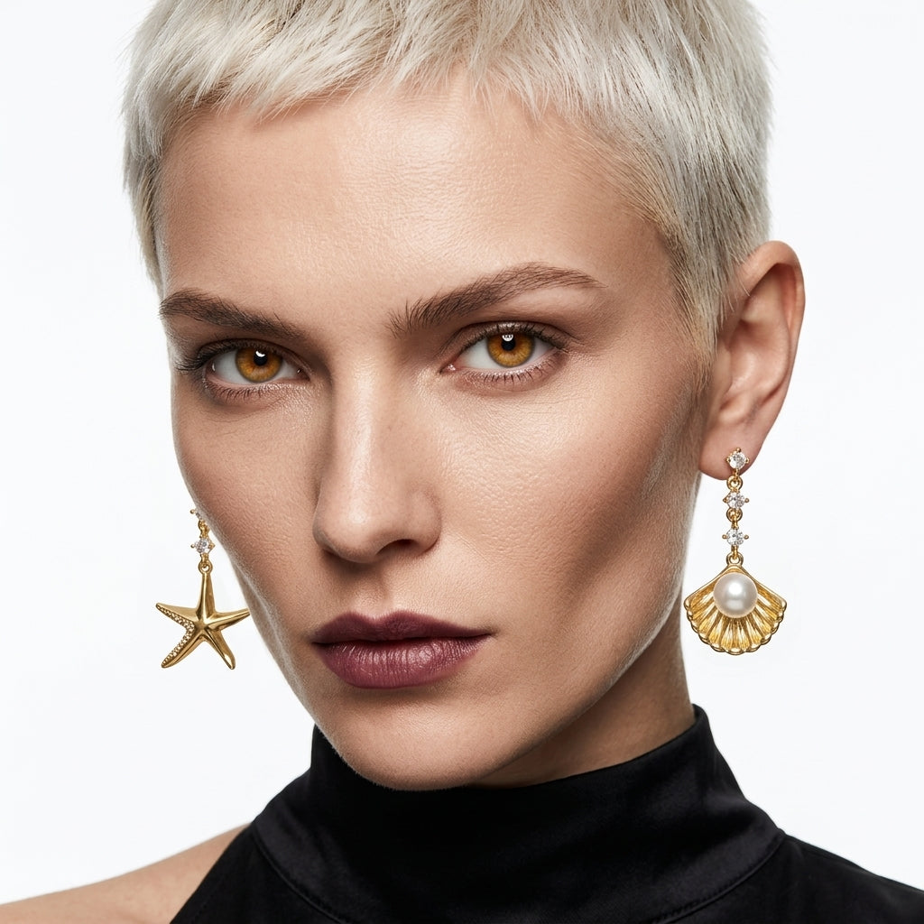 Amara Shell-Pearl Küpe
