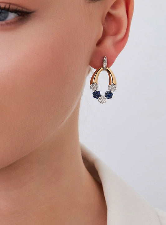 Sapphire Whirl Küpe - MuffGem