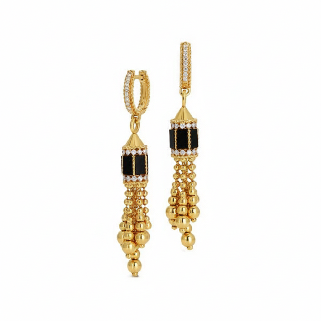 Malachite Grand Küpe (İthal Model)