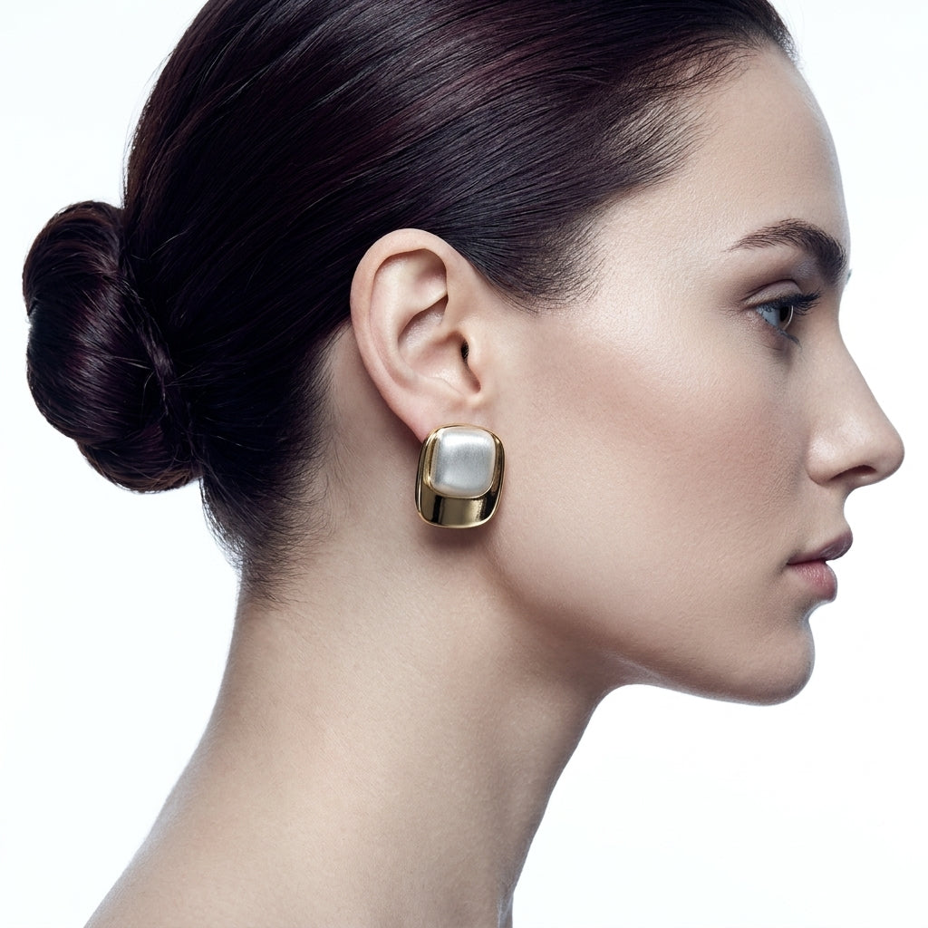 Satin Dome Küpe