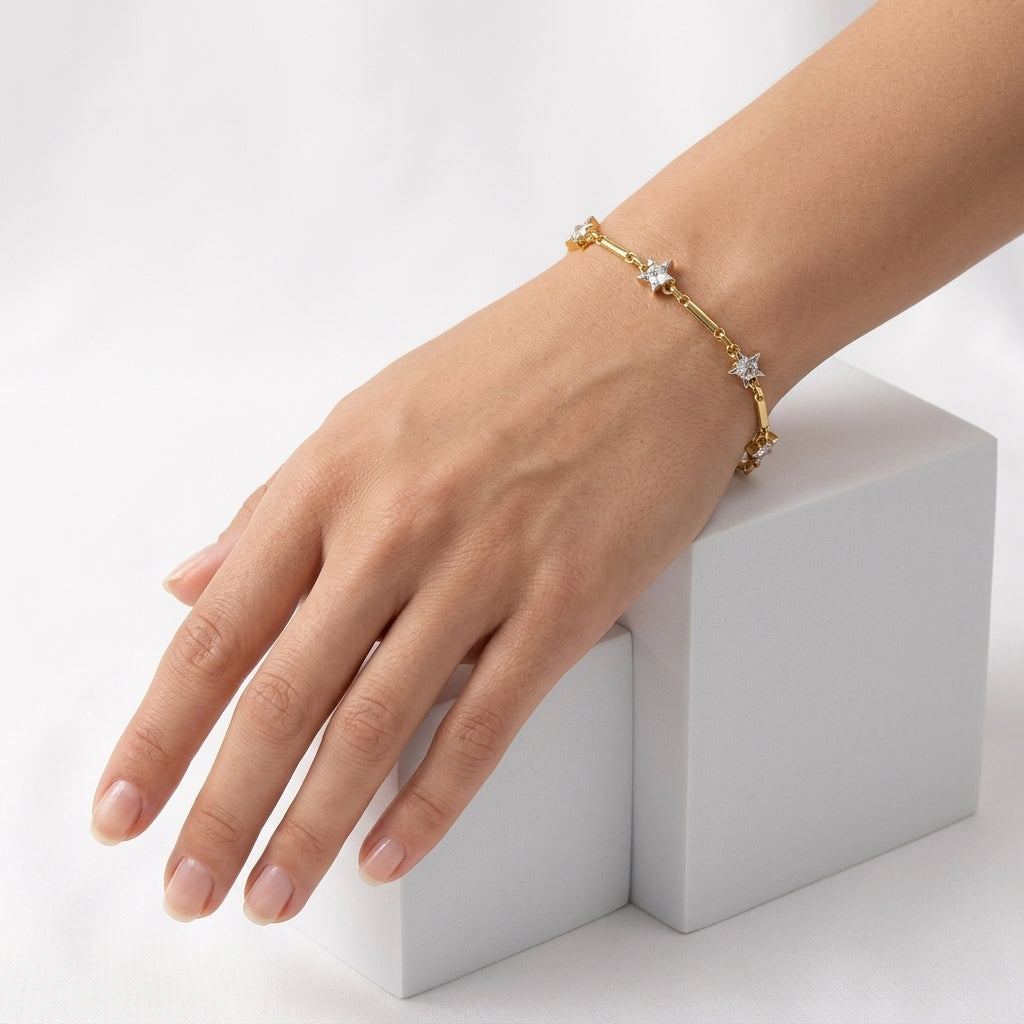 Gilded Linear Astral Bileklik