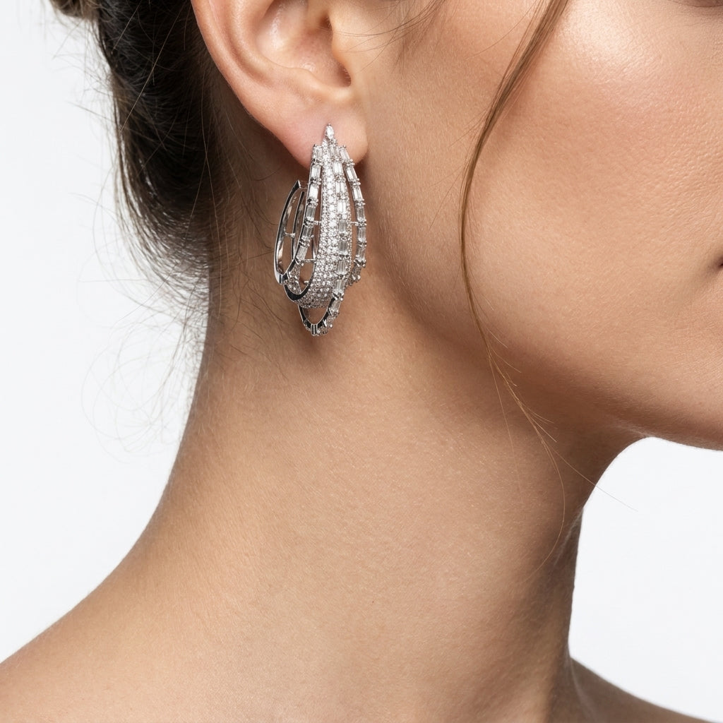 Vertical Ridge Earrings