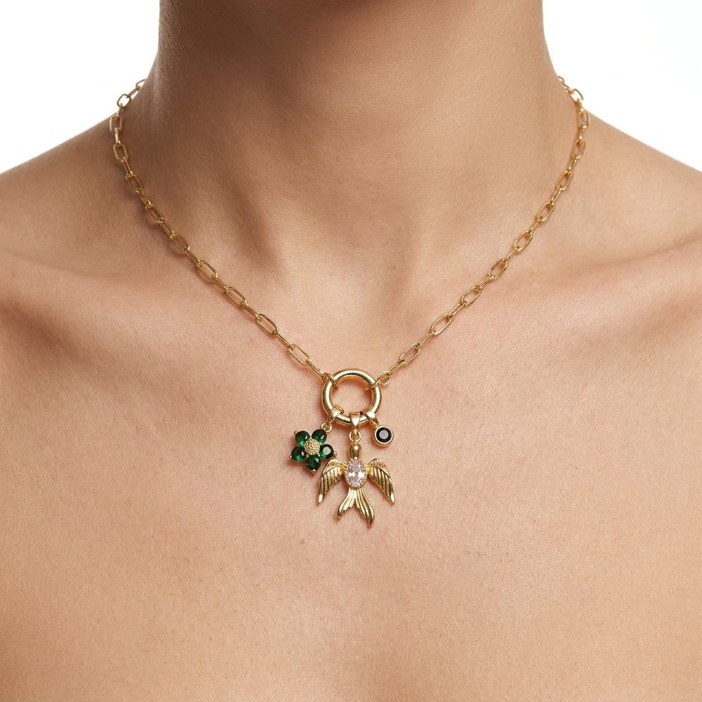 Aethelgard Bird Charm Kolye