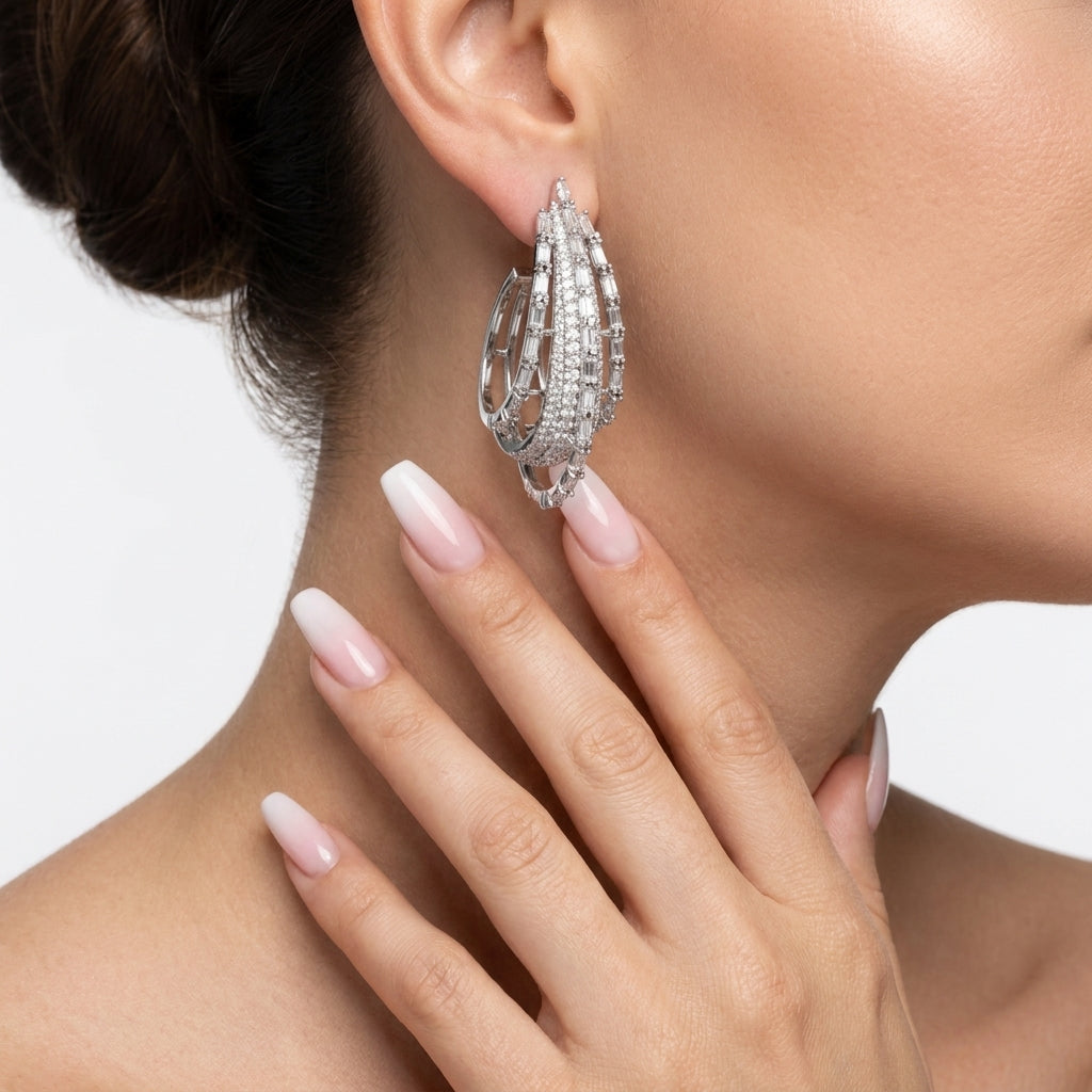 Vertical Ridge Earrings