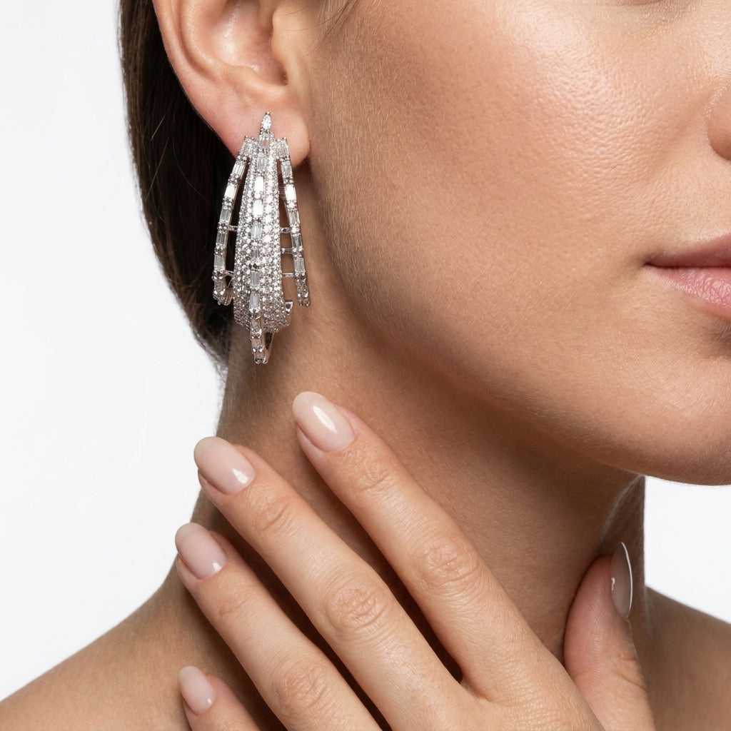 Vertical Ridge Earrings