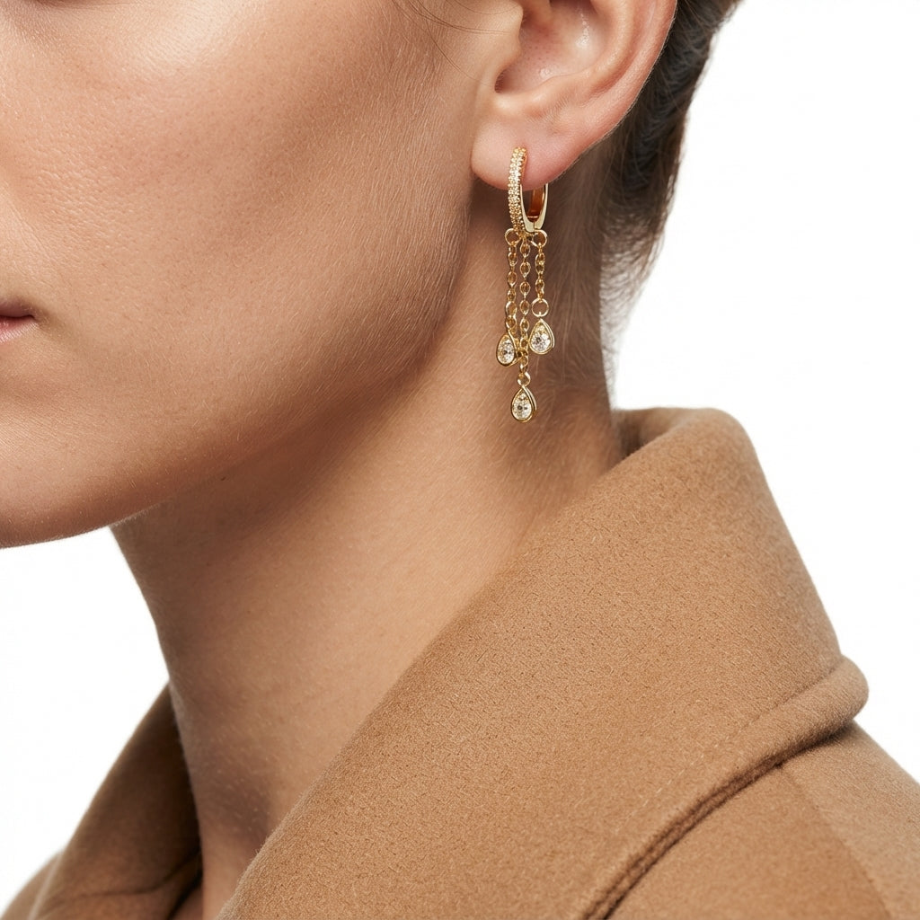 Pear Fringe Küpe