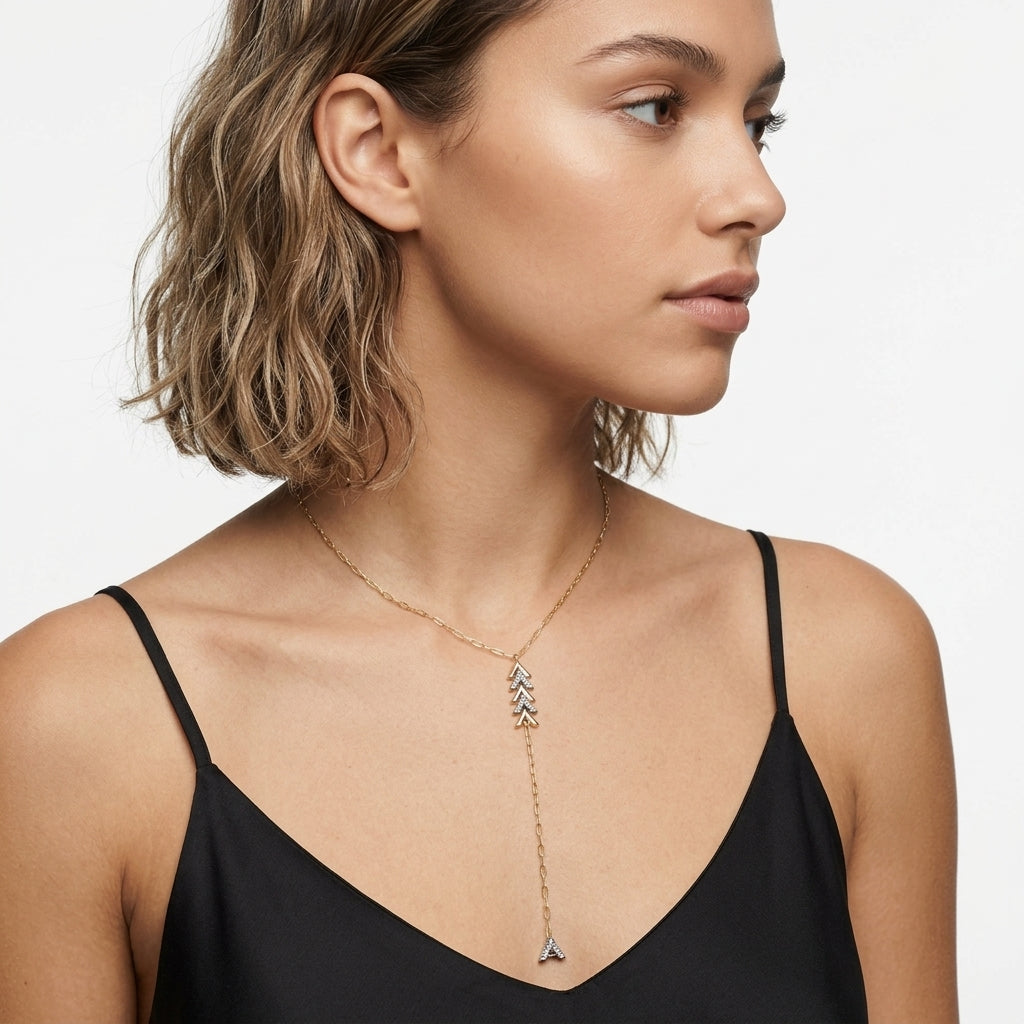 Arrowhead Y-Drop Kolye