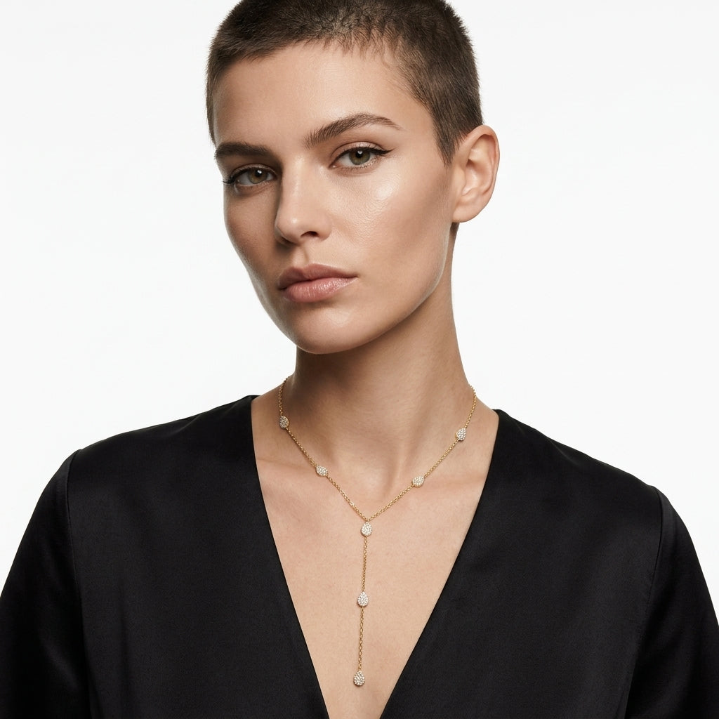 Teardrop Lariat Kolye
