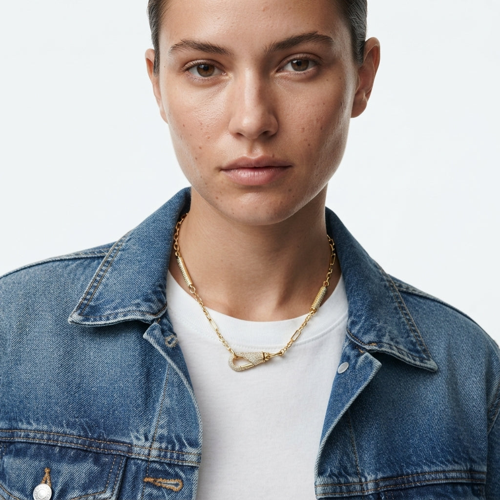 Carabiner Pavé Kolye