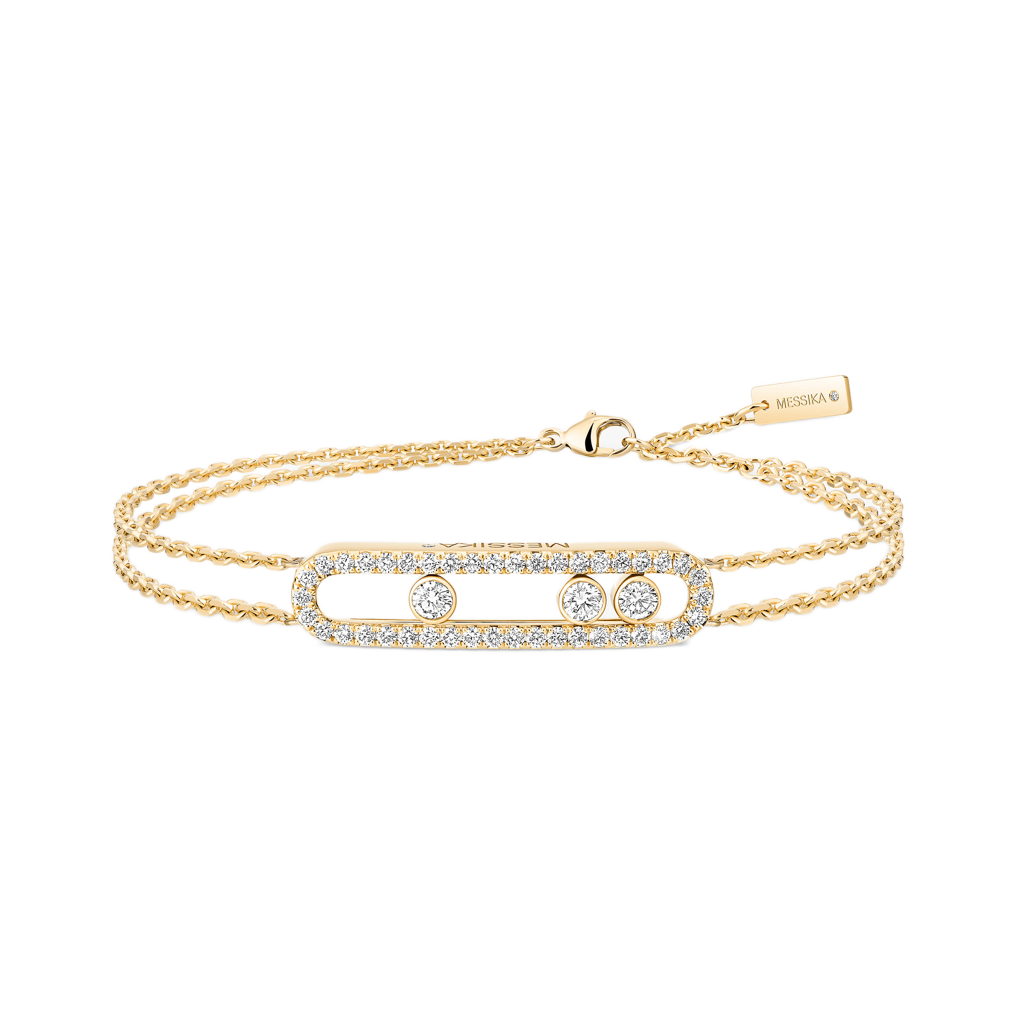 Silk Twin Pavé Bracelet (Imported Model)