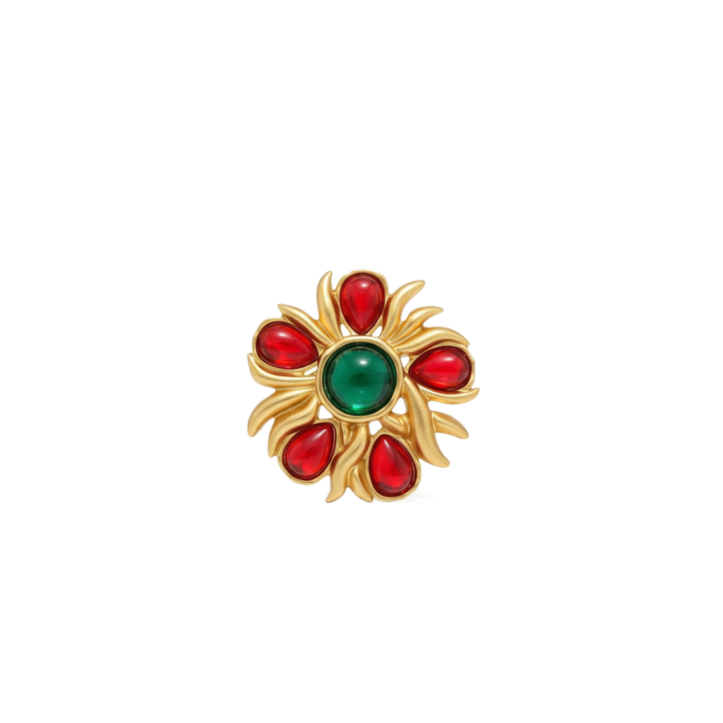 Golden Emberflower Brooch (Imported Boxed Model)