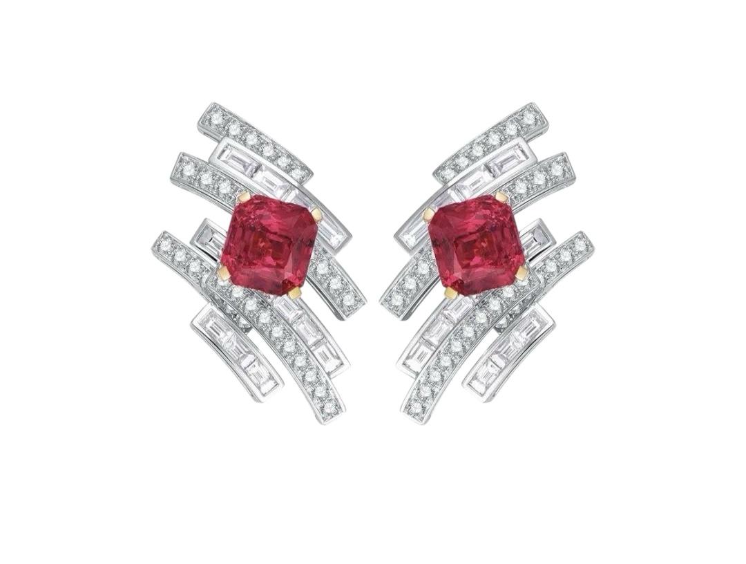 Ruby Crescendo Küpe - MuffGem