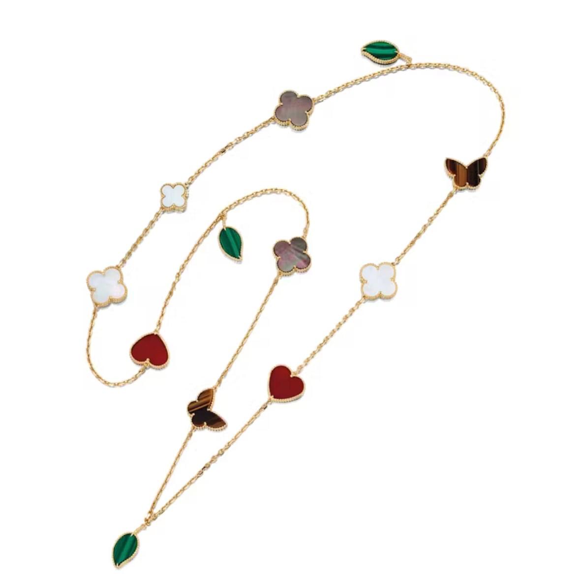 VCA Fleur d'Aura Necklace (Imported Boxed Model)