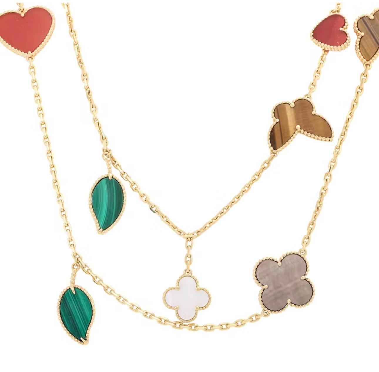 VCA Fleur d'Aura Necklace (Imported Boxed Model)