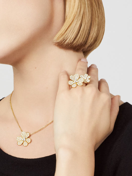 VCA Mirrored Yüzük (İthal Kutulu Model)