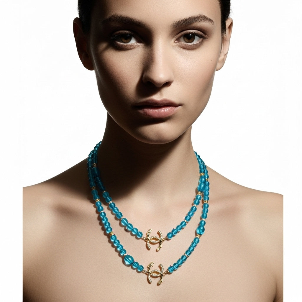 Aqua Lumière Necklace (Imported Boxed Model)
