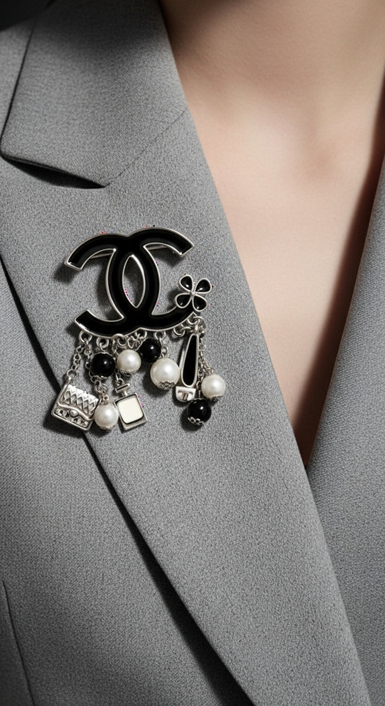 Miniatures & Pearls Brooch (Imported Boxed Model)