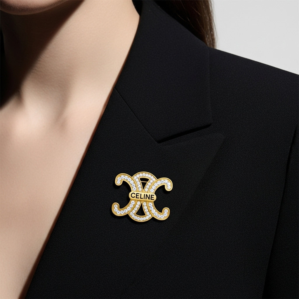 Pavé Bar Broş (İthal Model)