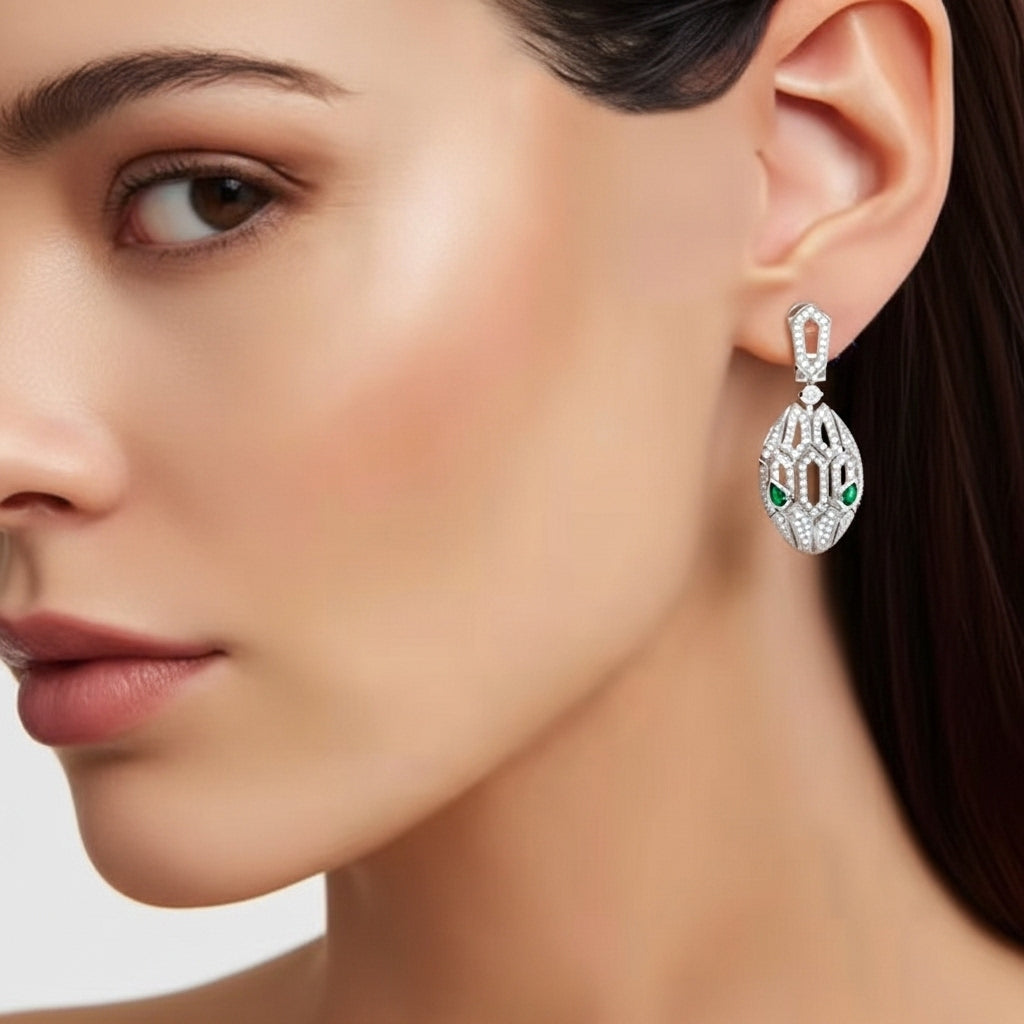 Serpentis Eye Küpe (İthal Kutulu Model)