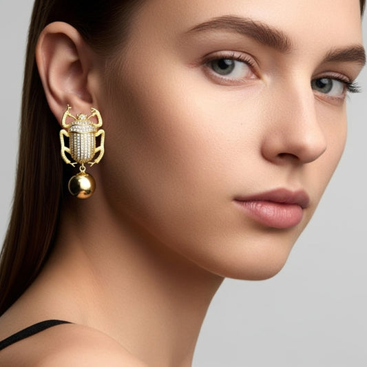 Scarabée Doré Küpe