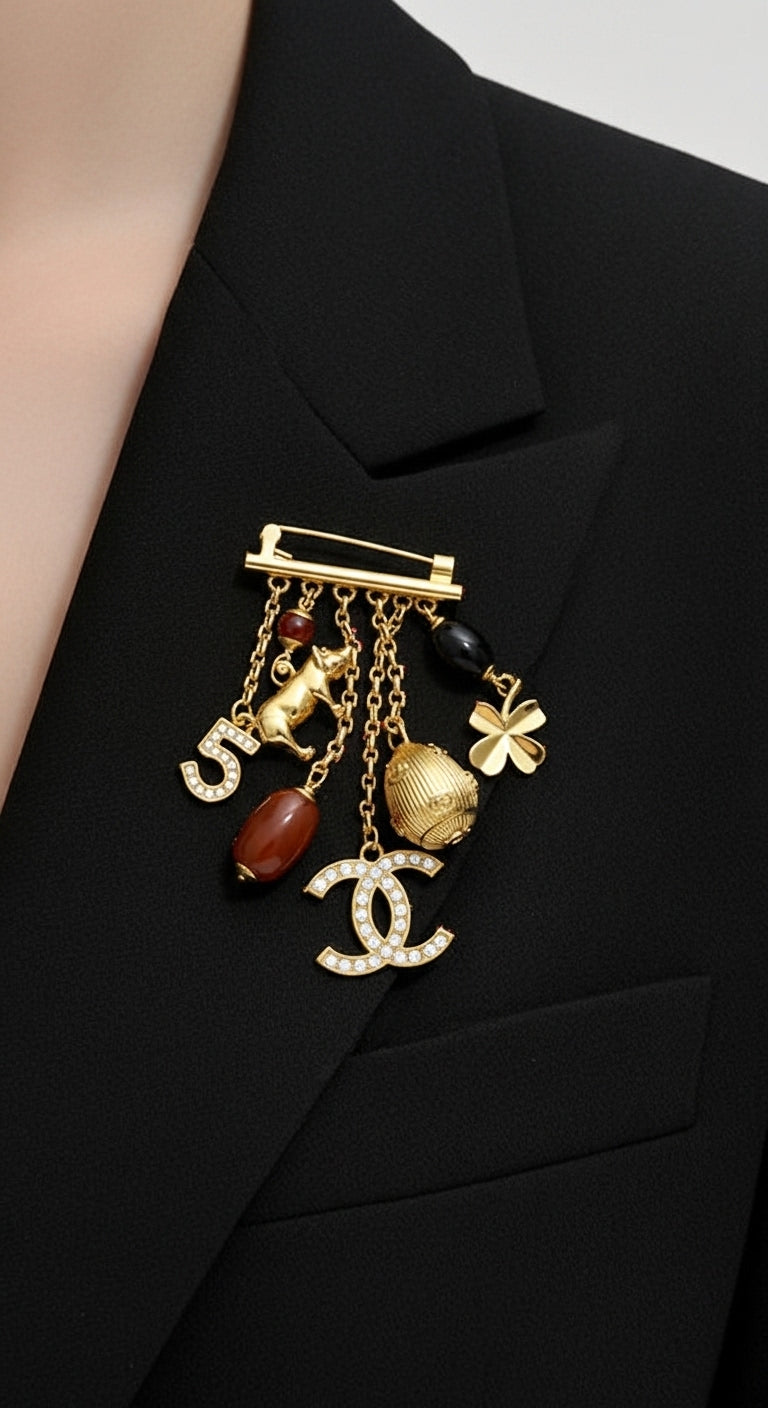 Five Luck Brooch (Imported Boxed Model)