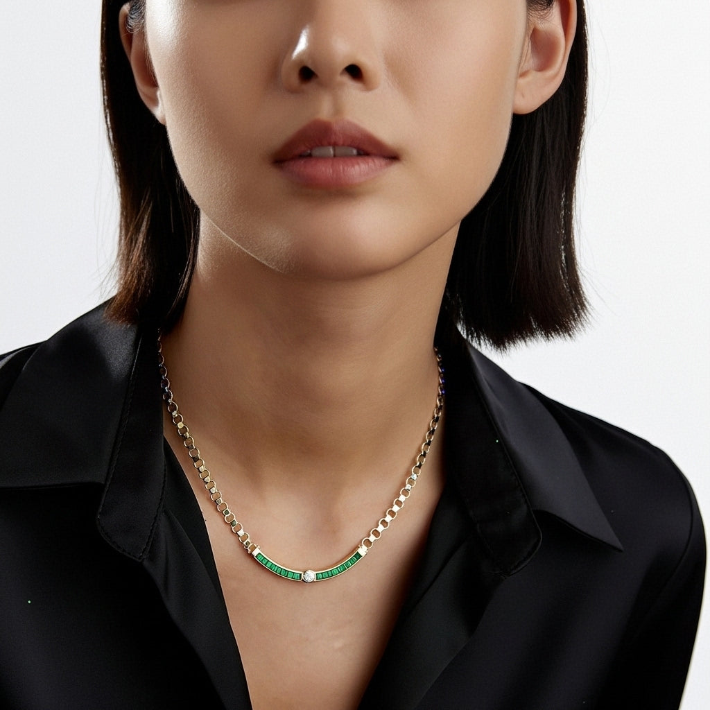 Signature Emerald Kolye