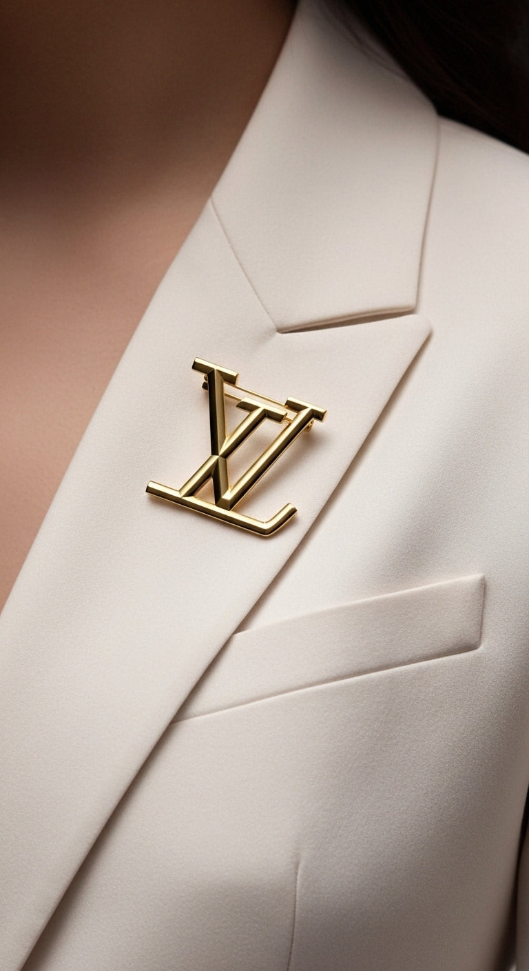 V-Line Crest Broş (İthal Kutulu Model)