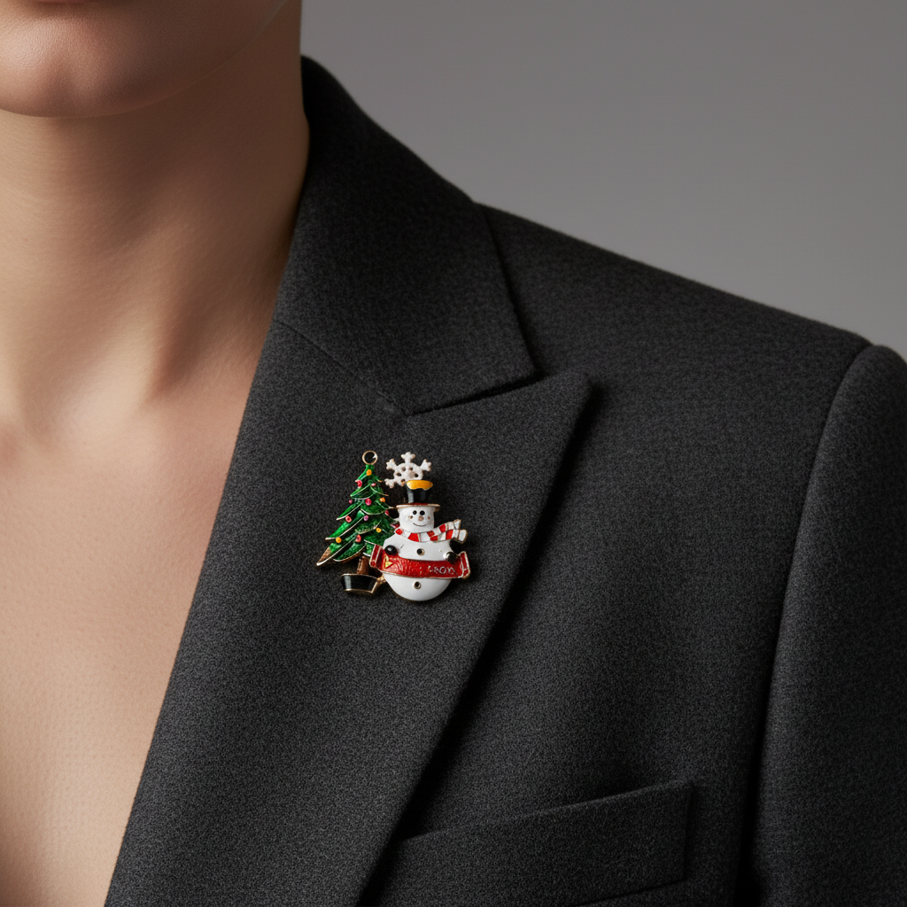 Christmas Grove Brooch