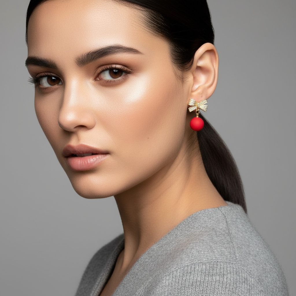 Festive Bow Earrings