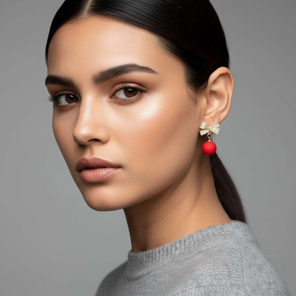 Festive Bow Earrings