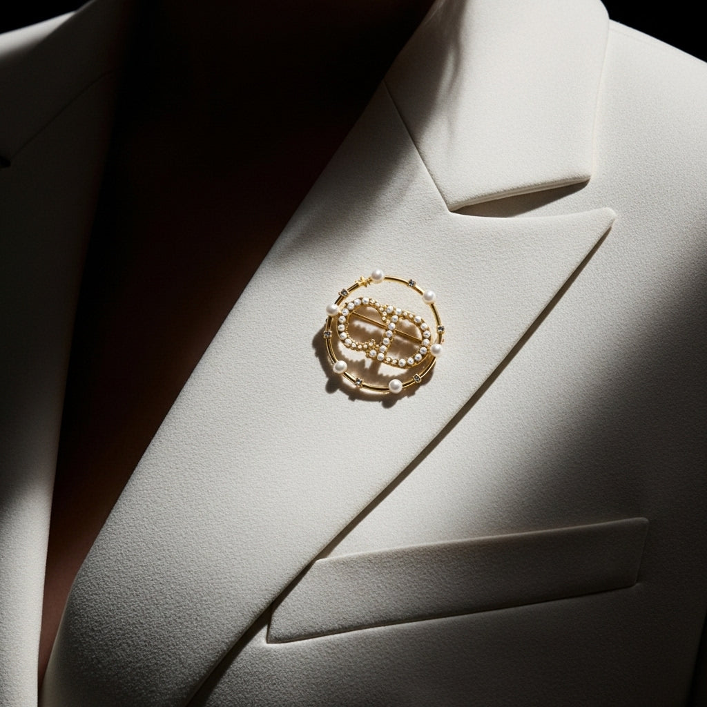 Aster Pearl Brooch (Imported Boxed Model)