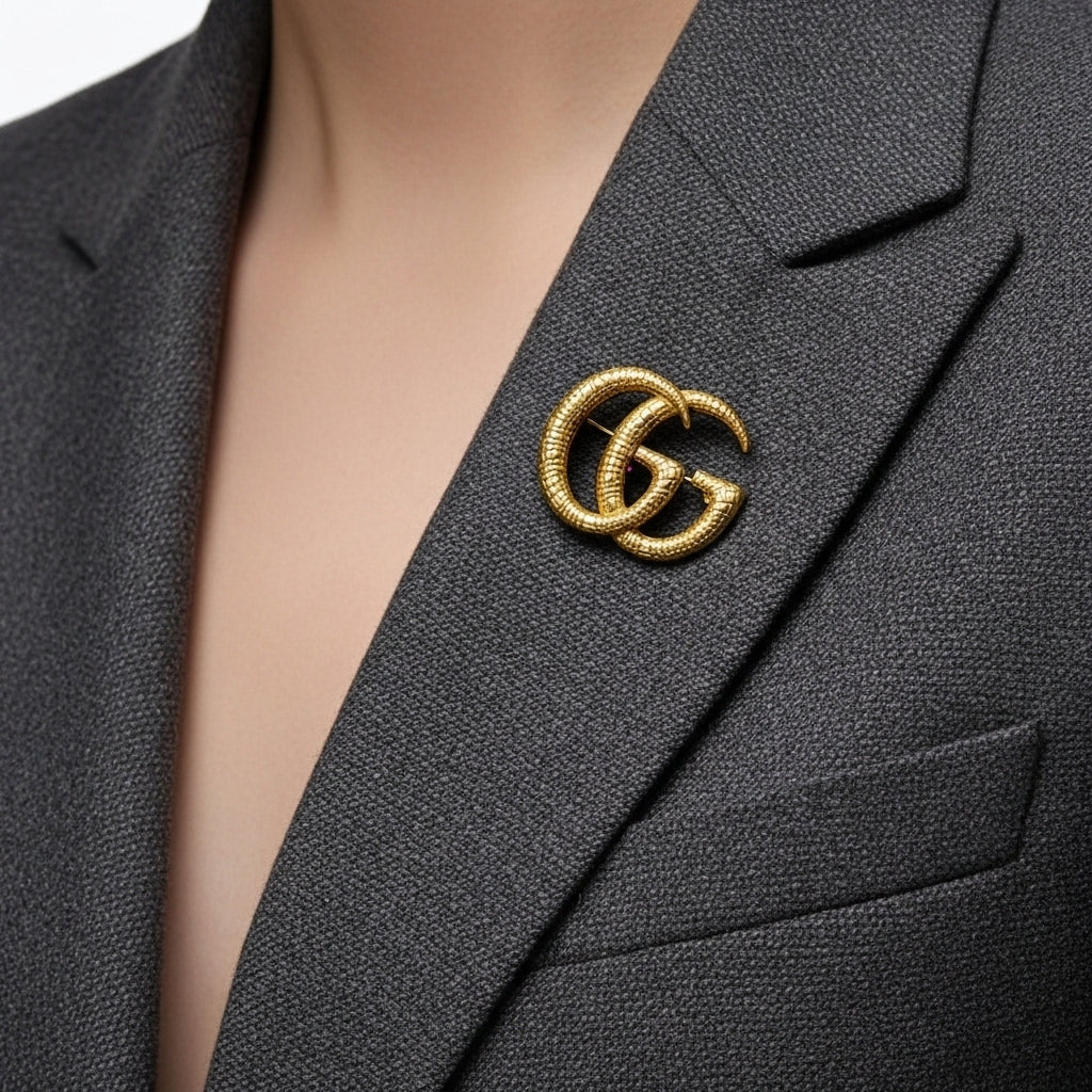 Scaled Arc Brooch (Imported Boxed Model)