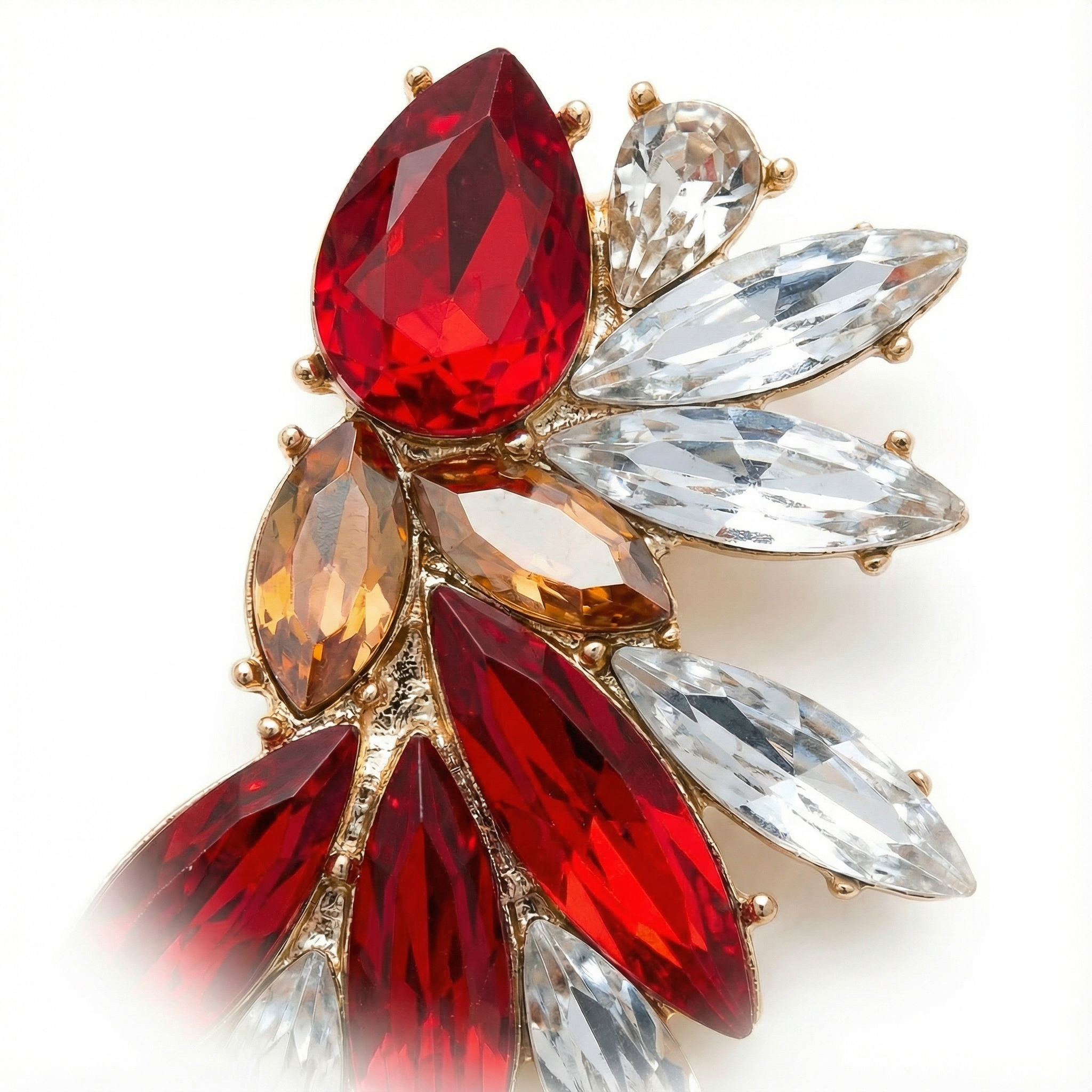 Crystalized Fire Küpe