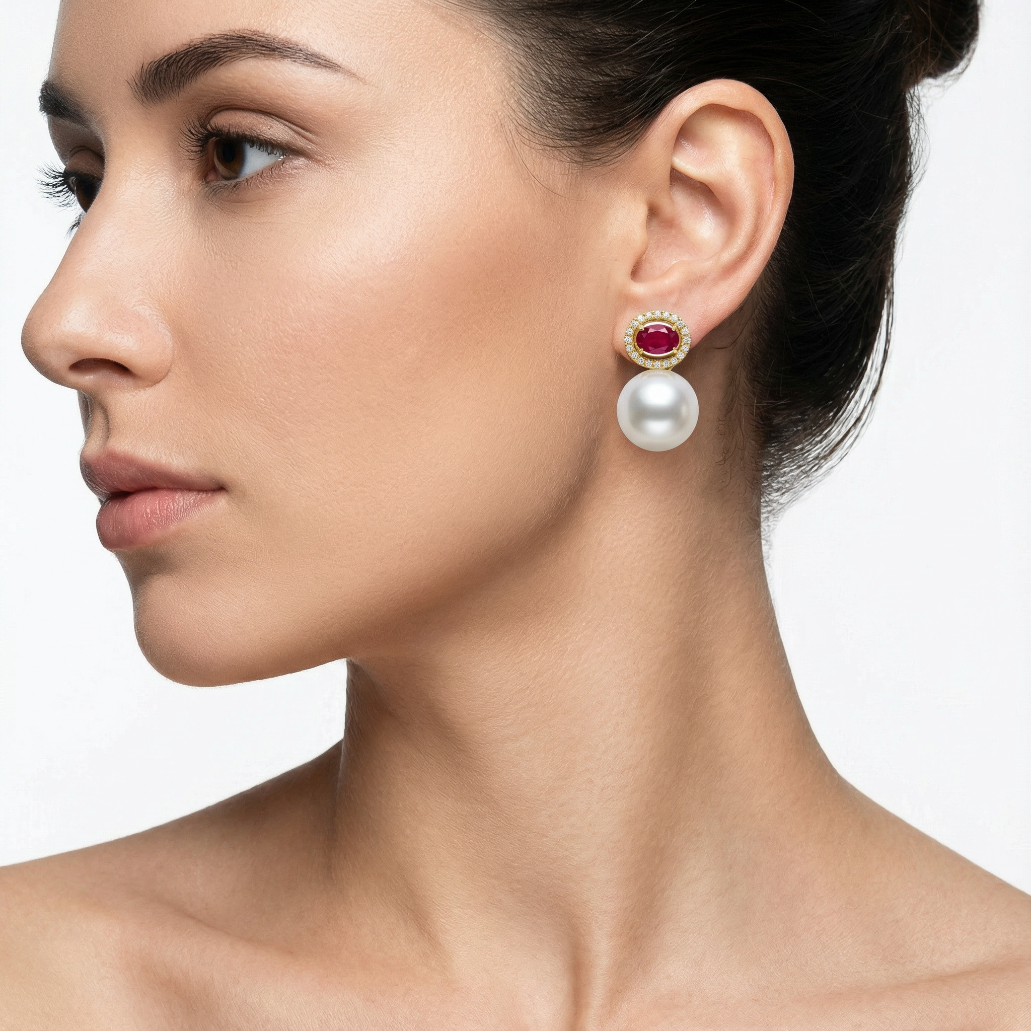 Sparkling Garnet Küpe