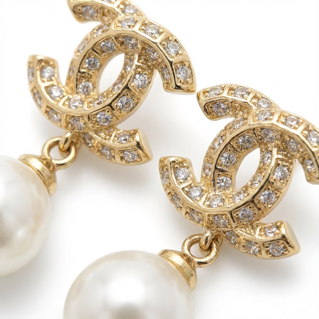 Классические жемчужные серьги (импортные, в коробке)