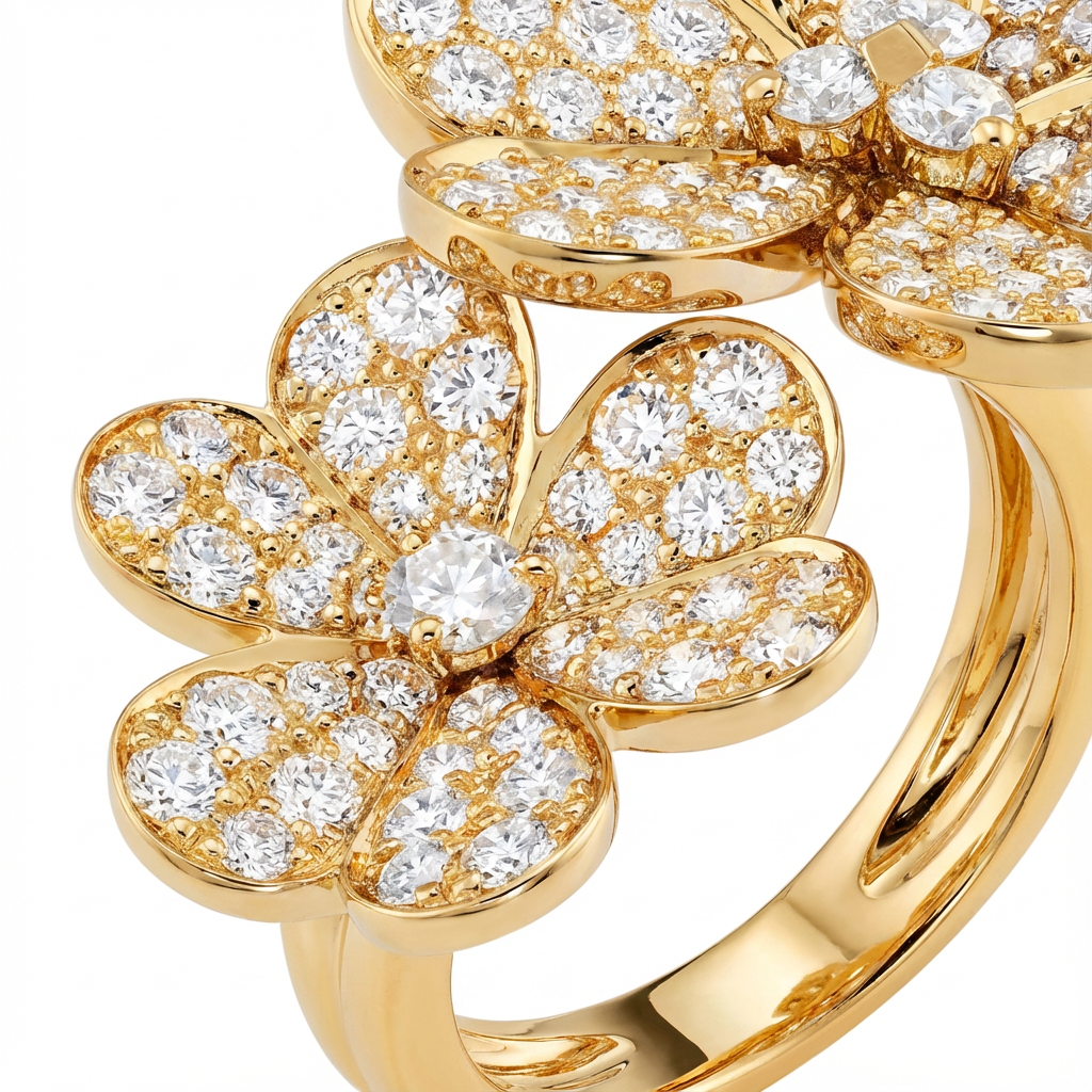 VCA Mirrored Yüzük (İthal Kutulu Model)