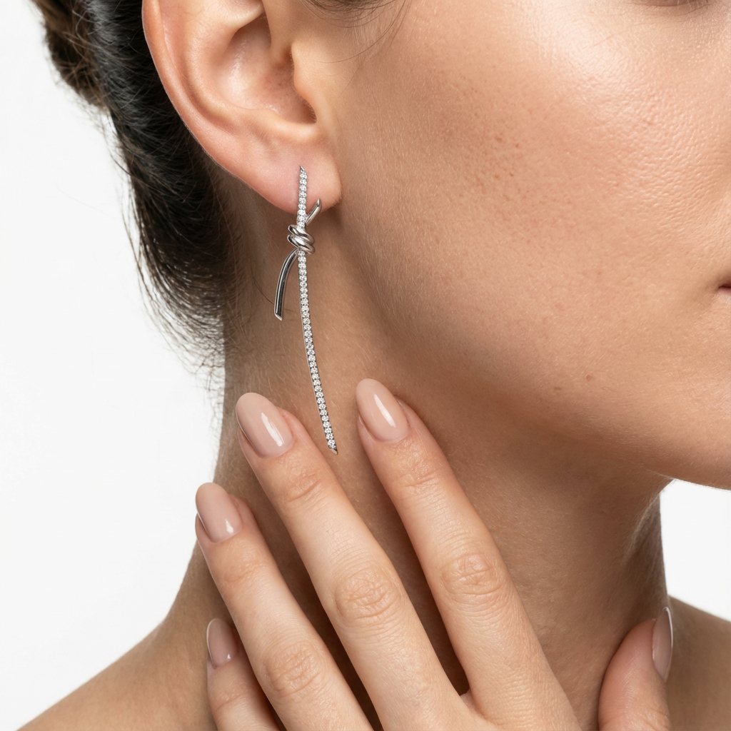 Infinity Ties Küpe (İthal Kutulu Model)