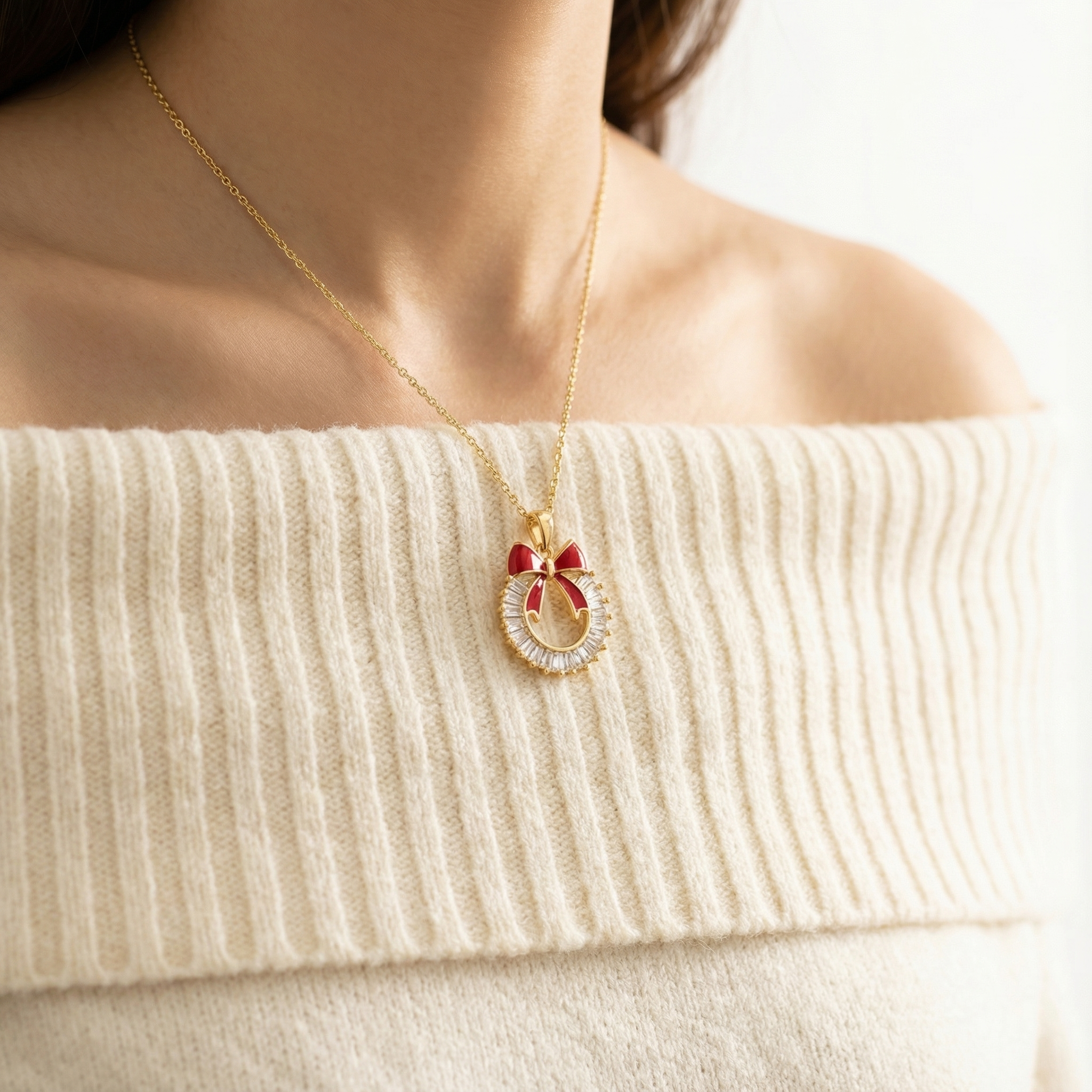 Crimson Wreath Necklace